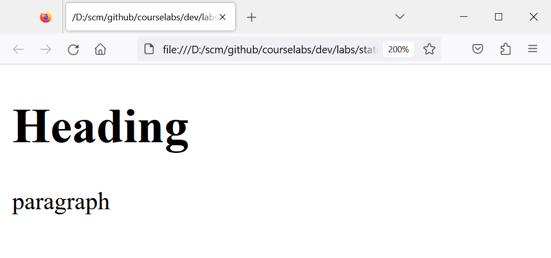 Static website screenshot